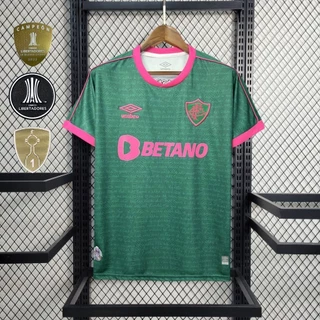 Fluminense Club 23-24 Fora II Camisa Todos os Patrocinadores Patches 2023 Mais Recente Equipe de Esportes Pode Ser Perso