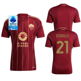 novo 24/25 Roma DYBALA Futebol Camisa Uniformes MANCINI ABRAHAM PELLEGRINI SOULE