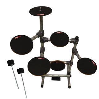 Bateria de Estudos Stroke Pads 6 Peças BAT02 (EVA Preto 7mm)