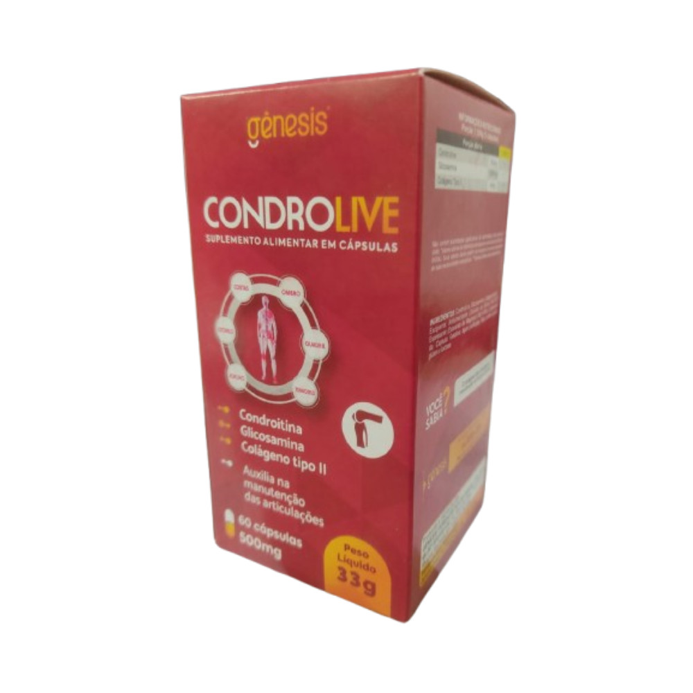 Condrolive C/60 Cápsulas - Gênesis | Shopee Brasil