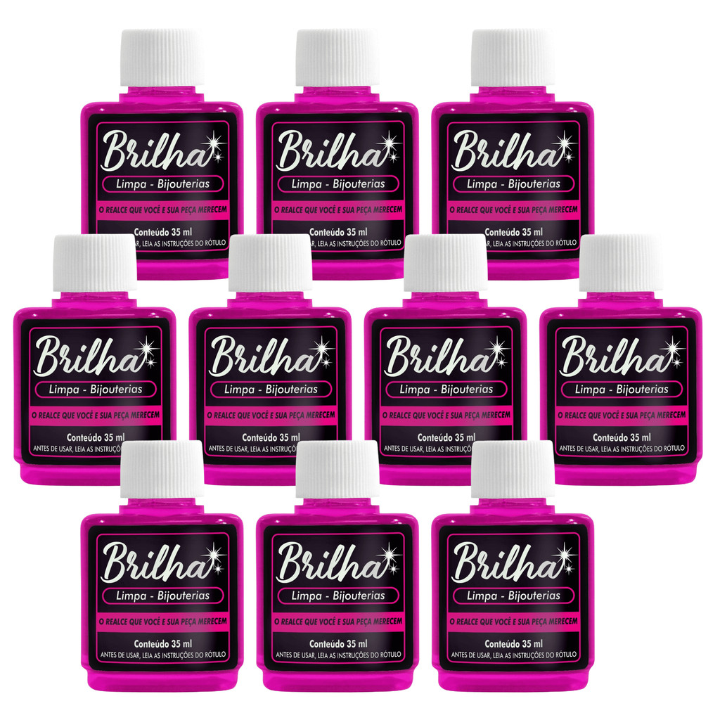 10 Unidades Limpa Bijuterias 35ml Atacado - Liquido para limpar ...
