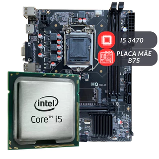 Kit Upgrade Para Estudos e Escritório Intel I5 3470 Placa Mãe B75M Barato Sem memória E Sem Cooler em Oferta na Shopee