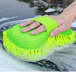 Esponja Com Pegador 22X10,5X5,5CM Para Carros Luva Microfibra Para Lavar Limpeza Acessorio Altomotivo Top Estilo em Oferta na Shopee