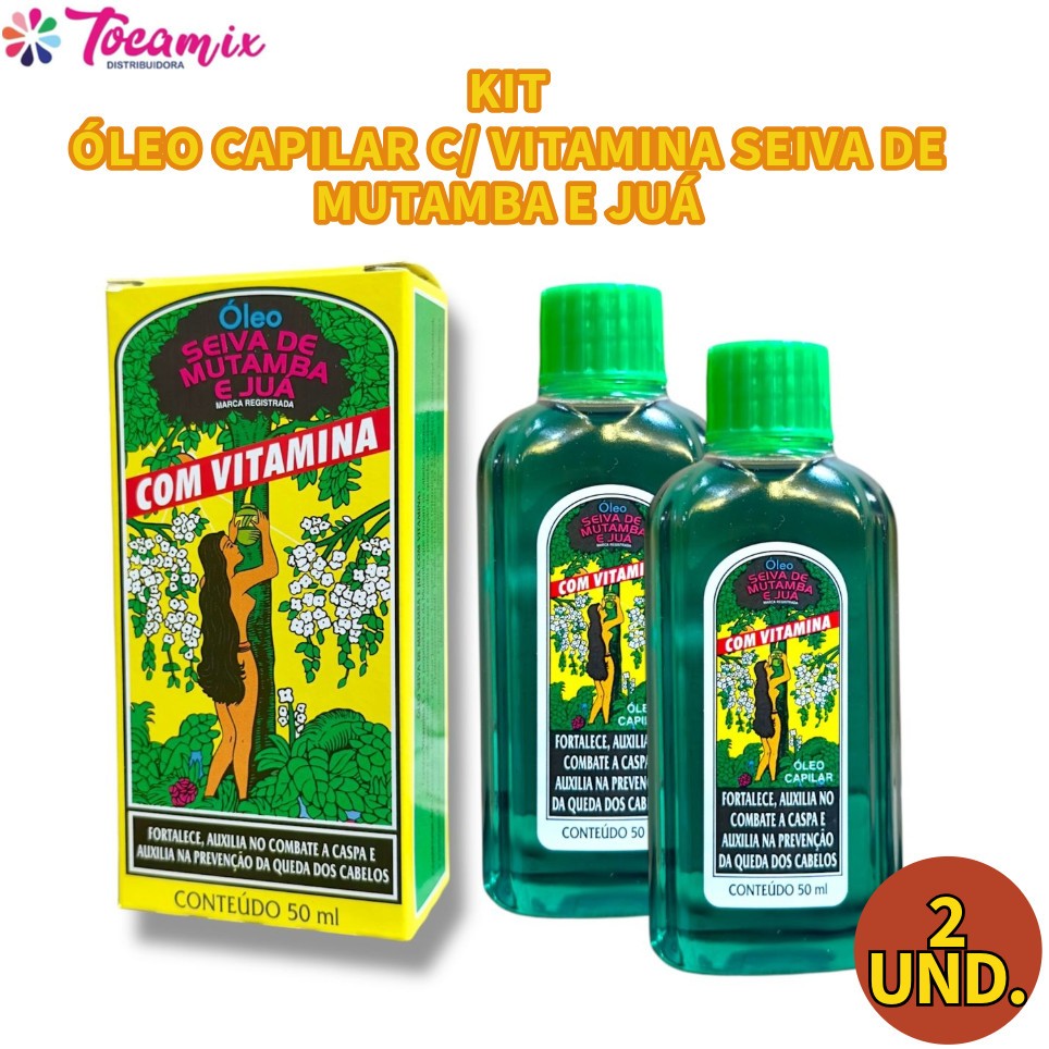 Kit 2 und Óleo 50ml para cabelo com vitamina Seiva de Mutamba e Juá ...