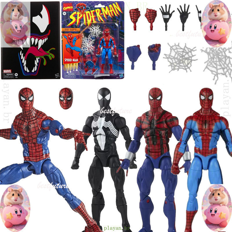 Figura de Ação Venom de Ben Reilly, Symbiote Retro do Homem-Aranha da ...