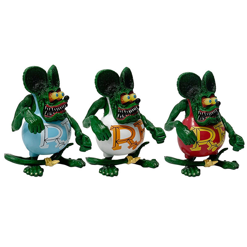 111cm Rat Fink Modelo De Contos De Ação De Rato Figurine Gift Toy