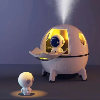 Umidificador de Ar Astronauta 220ml Luz LED Colorida Pulverizador De Névoa USB