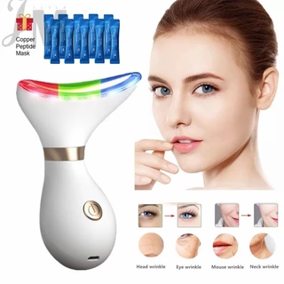 J&M Aparelho Radiofrequência Massageador Facial Lifting Do Pescoço De Elevação Essência De Beleza Importador Fóton Rejuvenescimento Reduzir O Queixo Duplo Emagrecedor