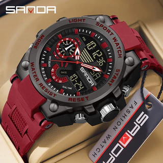 SANDA SD3302 Novo Produto Assista Ao Relógio De Moda Multifuncional Juvenil Masculino À Prova D