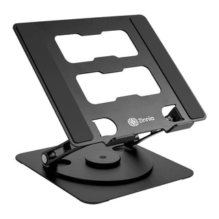 Suporte Base Para Notebook Zinnia Krabi Pro, Ate 17 Pol, Preto, ZNO-KRBPRO-AL01