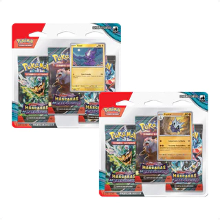 Pokemon 2x Blister Triplo - EV6 Máscaras de Crepúsculo Toxel e Pupitar TCG Copag - 34431
