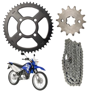 Kit Relação Transmissão Yamaha Xtz 125 Kmc Pro 2004 2005 2006 2007 2008 2009 2010 2011