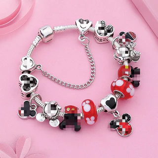 Pulseira De Presente Para Meninas Rhinestone Mickey Minnie Pulseiras Crianças
