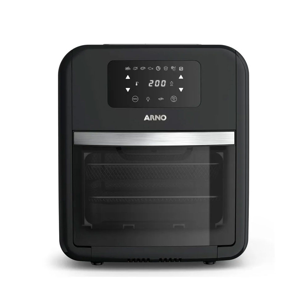 Fritadeira Digital Arno Airfry Oven e Grill 11 L FW5018B1 UFE9 Expert 9 em 1 Preto - 110V