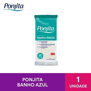 Esponja de Banho Ponjita Banho Diario Azul