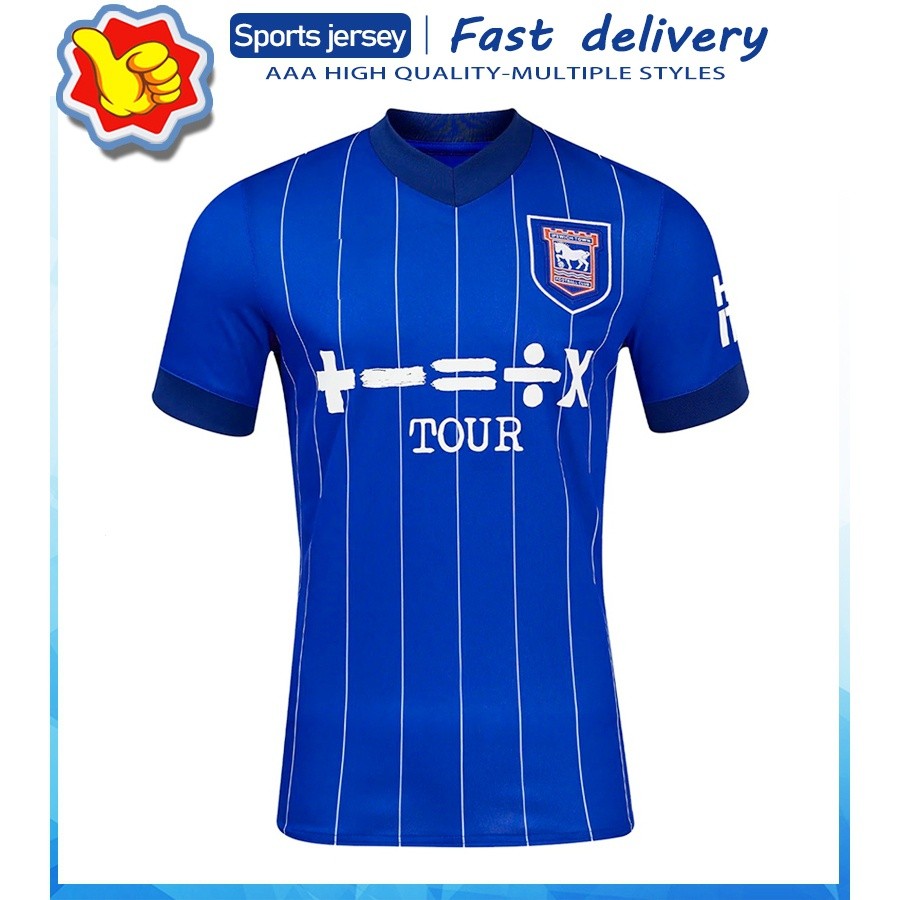 2024 25 Versão do fã Ipswich Town Home Jerseys personalizável