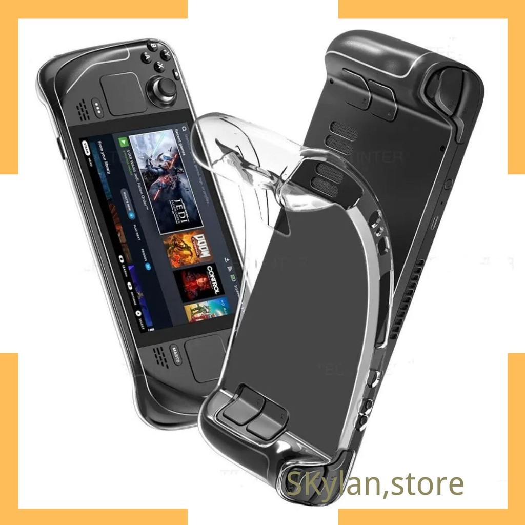 Capa Transparente Silicone tpu Capa proteção Anti-geta compativel para Controler Steam deck