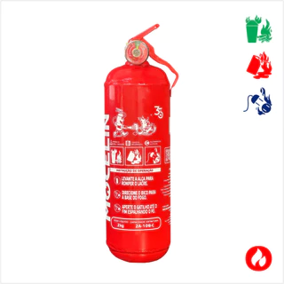 Extintor Incendio P/ Caminhão, Onibus, Maquina - 2Kg Extin.Incen. Abc 2kg Validade 5 Anos