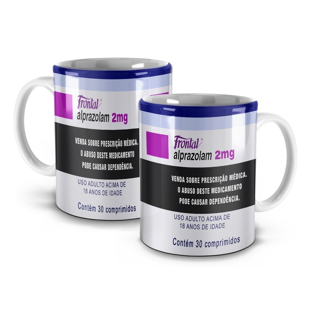 Caneca Remédio - Frontal Alprazolam 2mg 30 comprimidos