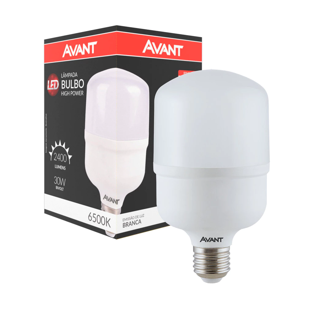 Lampada Led Bulbo Hp 30w 3000k E27 110v/220v Bivolt Avant