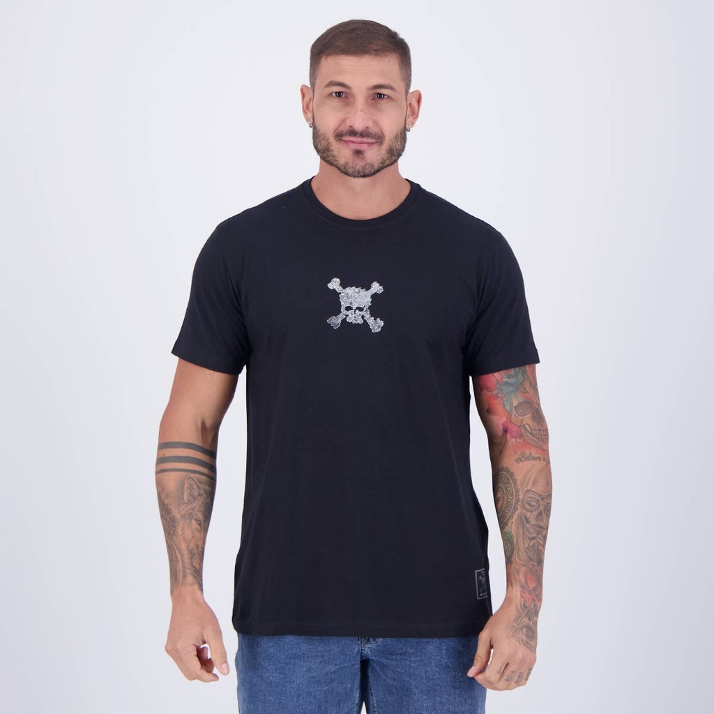 Camiseta Oakley Skull Back Preta