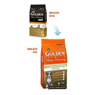Alimento Golden Formula Power Training Ração Cães Filhote Sabor Frango Arroz 15kg Premium Especial em Oferta na Shopee