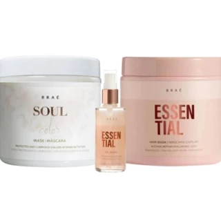 Braé Kit Mascara Soul Color Essential Oil Blend Trio Salon (3 Produtos)