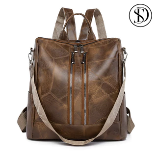 Mochila Bolsa Feminina GRANDE Escolar Trabalho Viagem Couro Sintéticos Mochila Feminina Reforçada