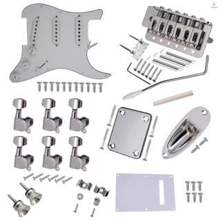 Conjunto Completo De Guitarra Elétrica Estilo ST , Kit De Acessórios DIY , Incluindo Captadores SSS De Ponte Pickguard P