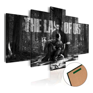 Quadros Decorativos Grande Para Quarto ou Sala Gamer 5 Peças Mdf The Last Of Us Decoração Mdf