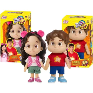 PROMOÇÃO - Brinquedo Boneca e Boneco Infantil Maria Clara e JP 16 cm