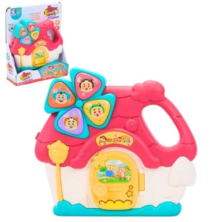 Casinha Musical Didática Play Time Vermelha 2801 - Cotiplás