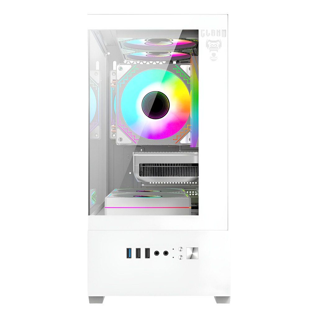 Gabinete Branco Gamer Mid Tower Placa Mãe Micro Atx / Itx