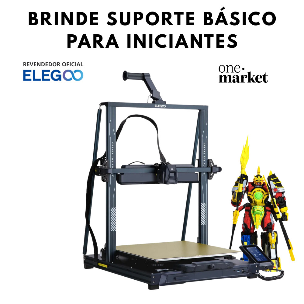 Impressora 3D Elegoo Neptune 4 Max + Suporte para iniciantes