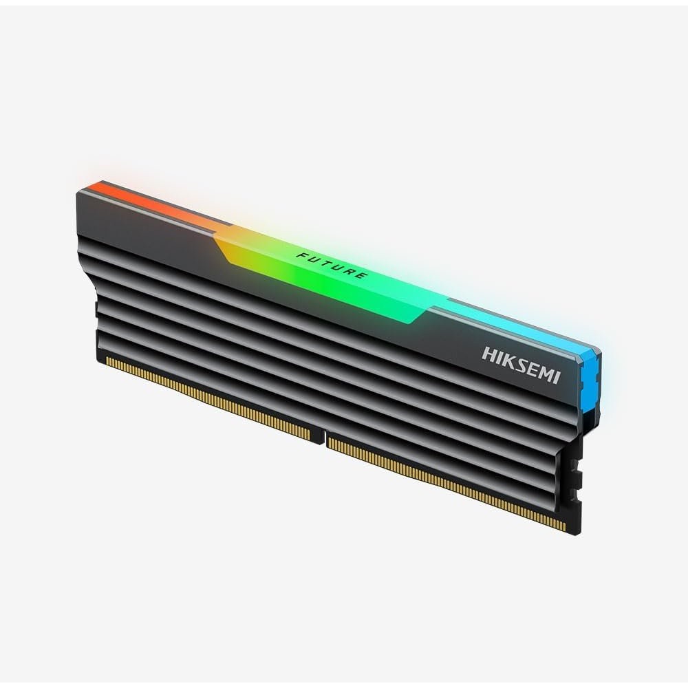 MEMORIA DDR4 16GB, 3200MHZ, HIKSEMI FUTURE, PRETA, COM LED RGB, HSC416U32C416G