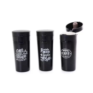 Copo Térmico Inox Fincan 380ML 17.7x8Cm em Oferta na Shopee