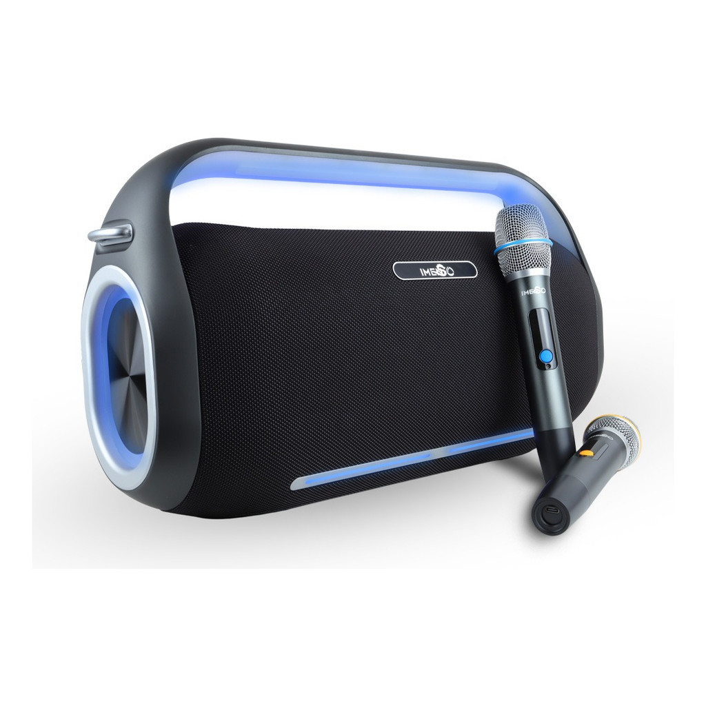 Caixa De Som Imenso X41 Pro 2 Microfones Karaokê 300w Rgb | Shopee