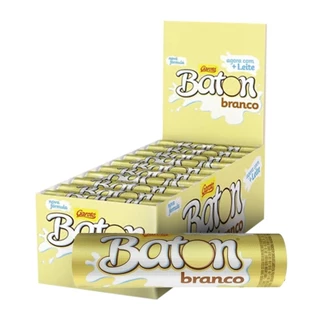 Chocolate Baton Branco 16g Embalagem com 30 Unidades em Oferta na Shopee