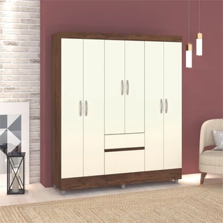 Guarda-roupa Casal Panama 6 Portas Design Inteligente