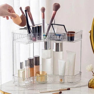 Organizador De Maquiagem, Suporte Para Batom Na Mesa, Prateleira De Armazenamento Triangular Para Banheiro