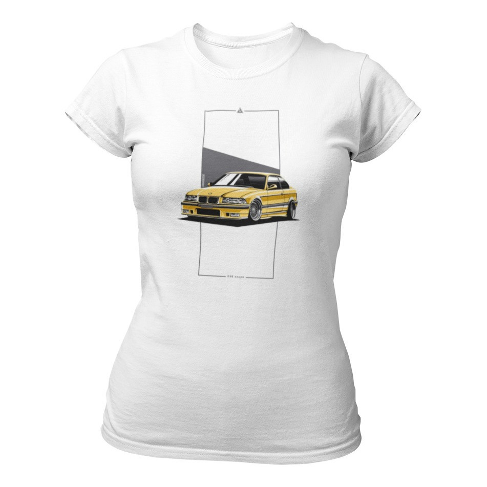 Camisa Camiseta Feminina Masculina Estampada Carro Bmw E36