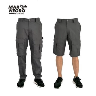Calça de pesca Mar Negro Lisa Chumbo 54 c/ ziper joelho