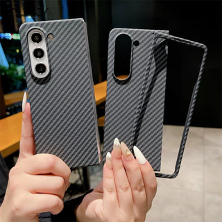Capa De Fibra De Carbono Para Telefone Samsung Galaxy Z Fold 6 4 3 Fold3 Fold4 Fold5 À Prova De Choque Mulheres Protetora Homens