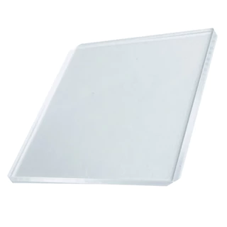 Chapa placa acrílico cristal transparente 20,8cm X 9,8cm X 2mm