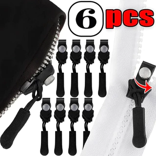 1/3/6Pcs Universal Detachable Metal Zipper Puller Deslizante Kit De Reparo Instantâneo Destacável Para Da Cabeça Do Saco De Bagagem De Jaqueta