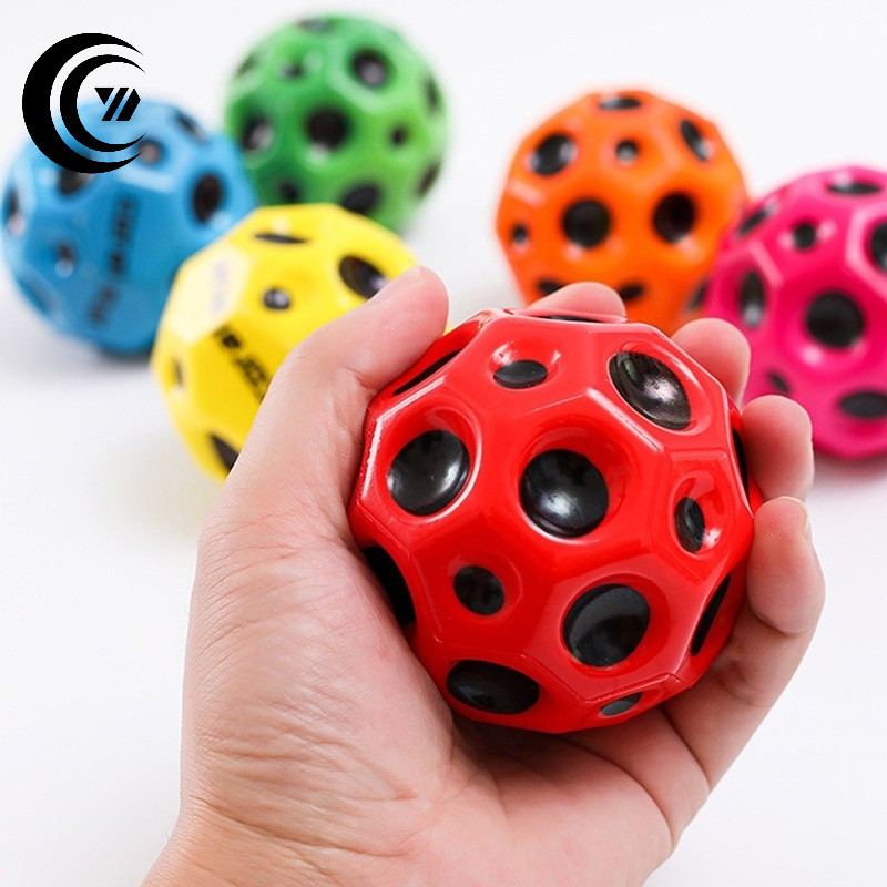 Brinquedo Bola Lunar Espacial Elástica Anti Gravidade Terapia Massagem Funcional 6,6cm Divertida