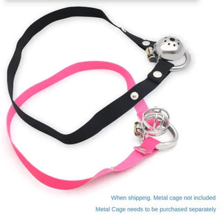 Gaiola de Castidade Masculina Dispositivo Anti-off Banda Elástica Cinto Auxiliar Apenas Anel Ajustável Roupa Interior Corda Les Escroto Anéis Sex Toys