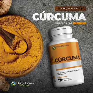 Cúrcuma Longa 120 Cápsulas 500mg Açafrão Índia 100% Pura