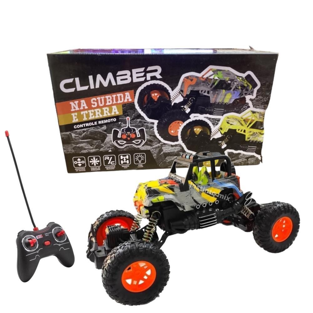 Carrinho Climber recarregavel com controle remoto Off Road Trilha ...