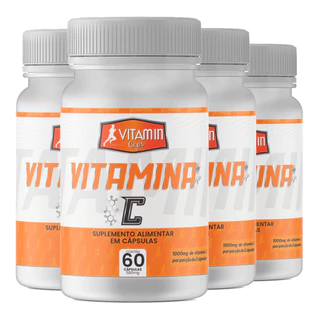 Kit 4x Vitamina C 580mg Promel 60 Cápsulas